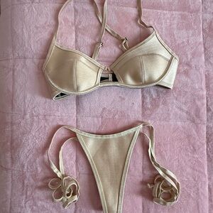 Hoaka Swimwear Gold Bikini Top